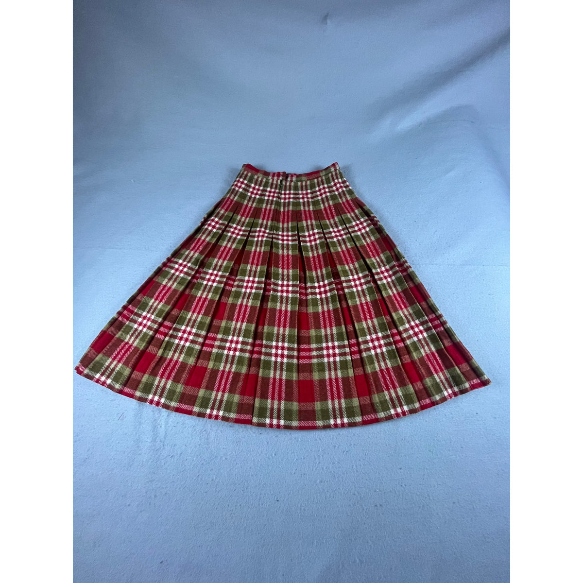 Vintage Wool Tartan Plaid Skirt - 24
