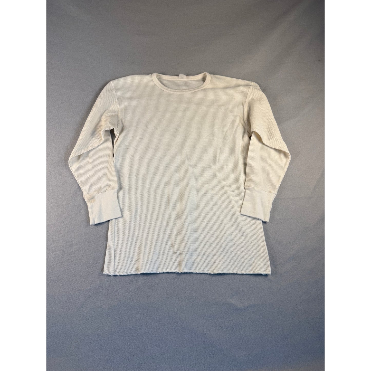 Vintage Thermal Waffle Knit Shirt - L