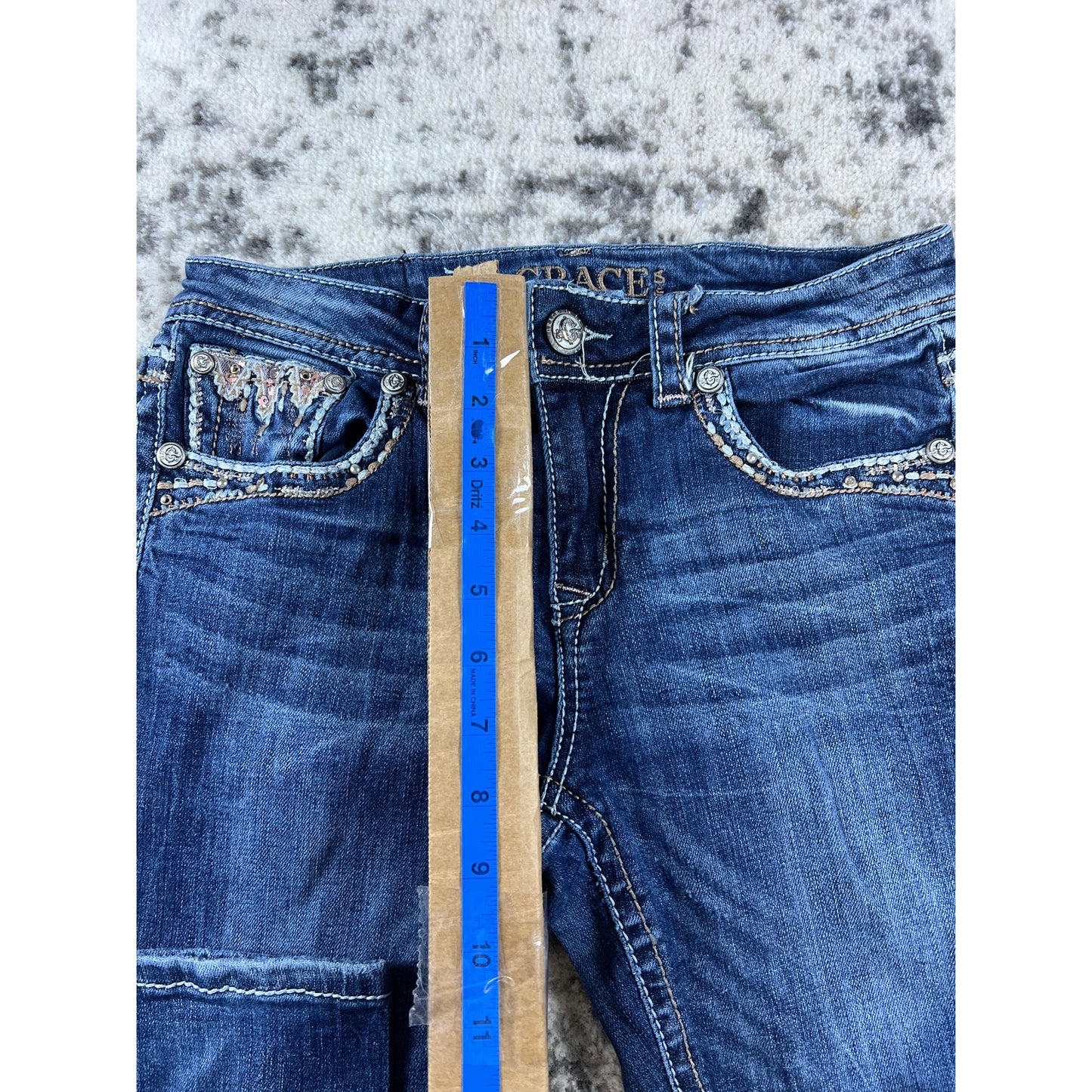 Y2k Denim Blue Grace in LA Bootcut Jeans - 26