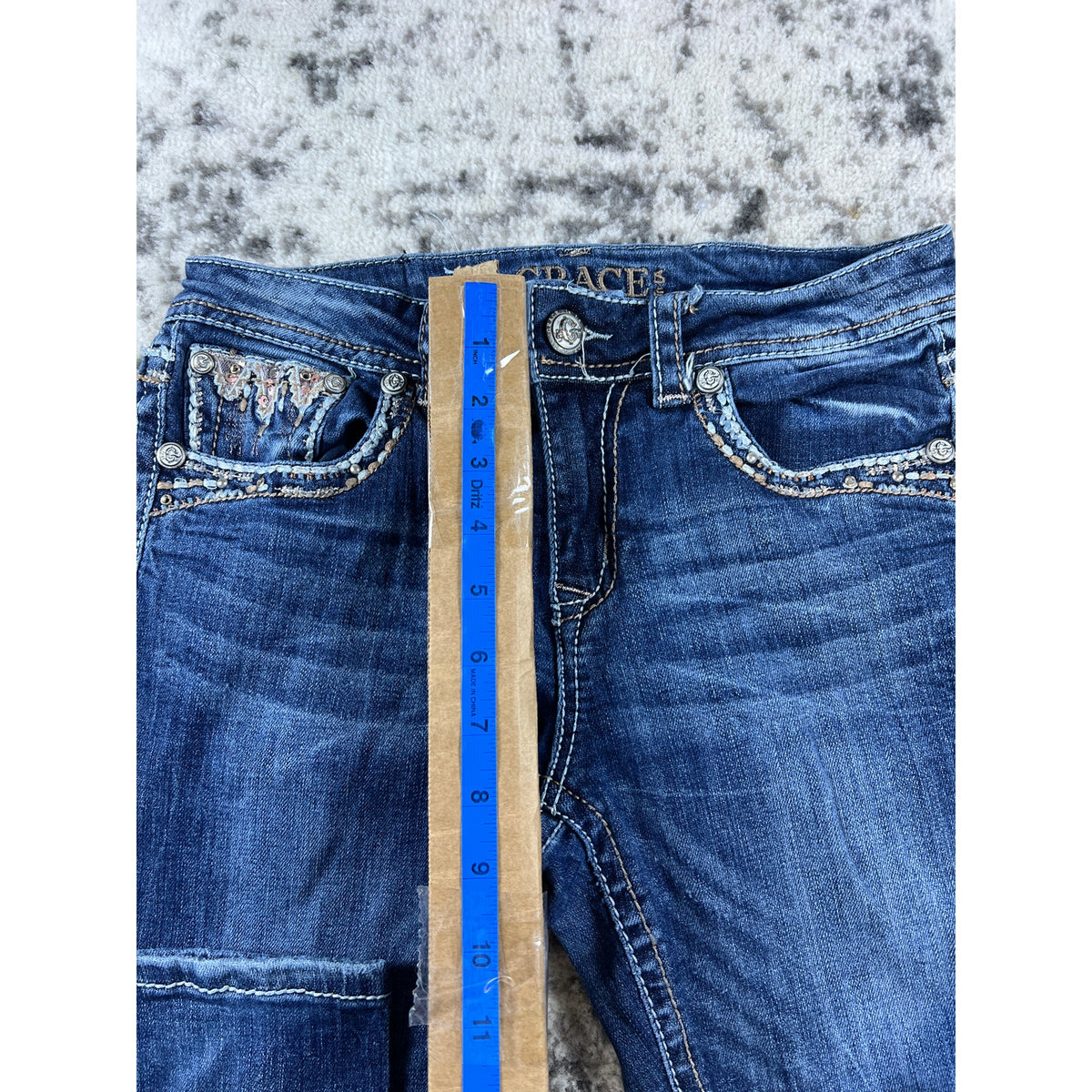 Y2k Denim Blue Grace in LA Bootcut Jeans - 26