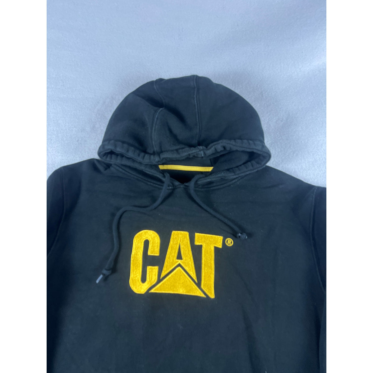 Caterpillar Spellout Hoodie Sweatshirt - XL