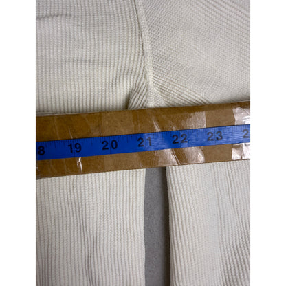Hanes Beefy Tee Mens 2XL White Thermal Waffle Knit Long Sleeve Shirt Base Layer