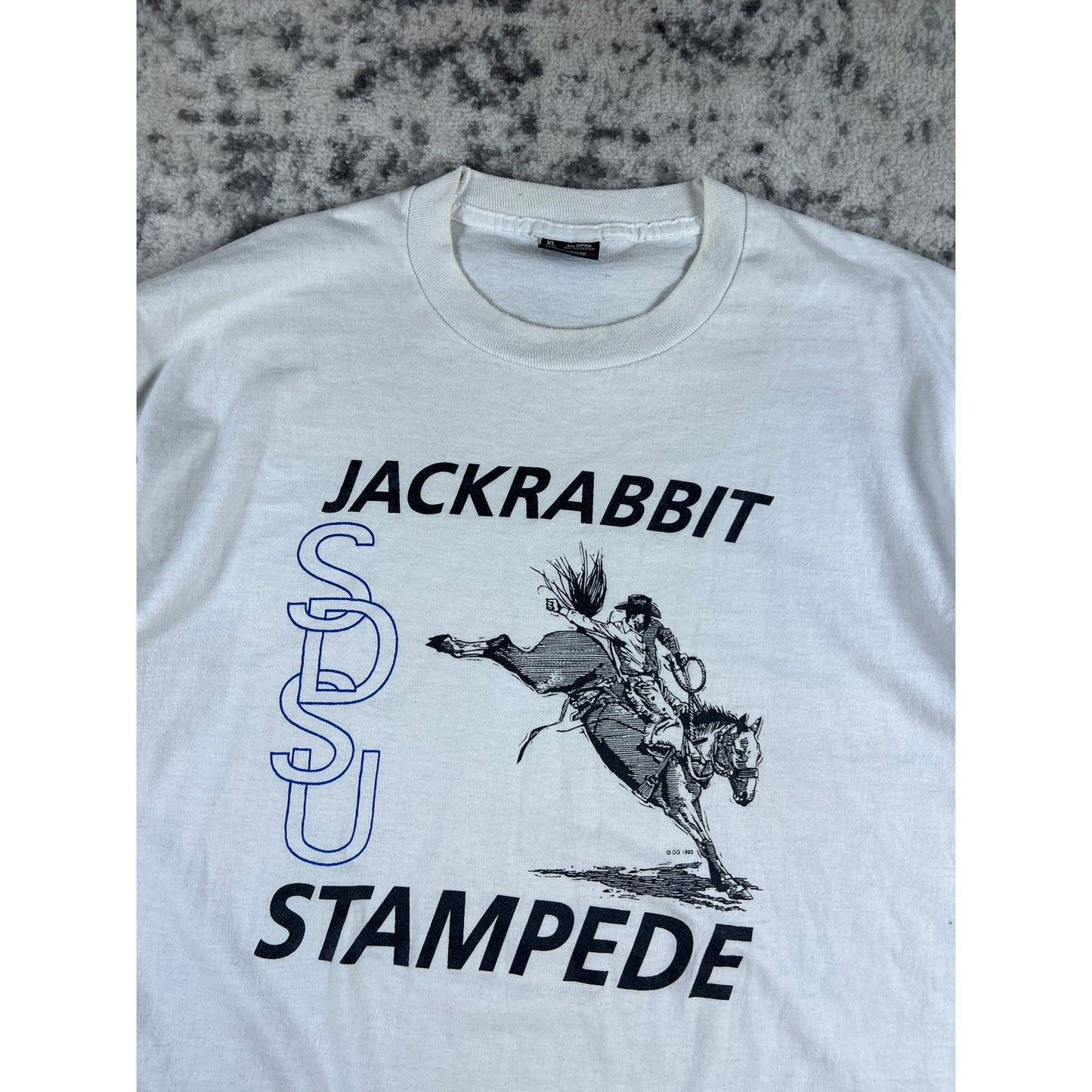 Vintage SDSU Collage Stampede T-shirt - XL