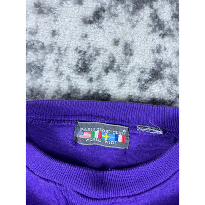 Vintage Paris Sport Club Spellout Sweatshirt - L