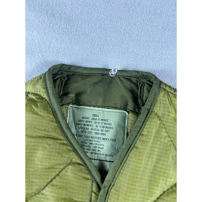 Vintage US Military M-65 Field Jacket Quilted Liner Unisex - S