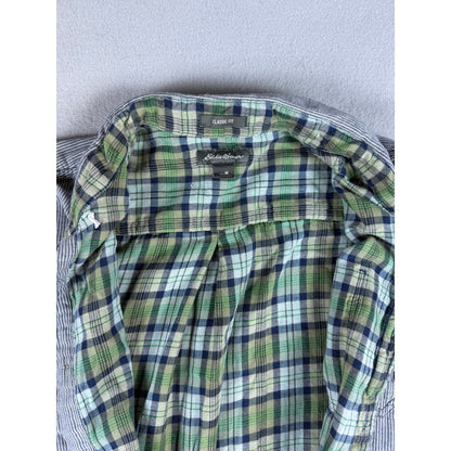 Eddie Bauer Flannel Striped Shirt - M