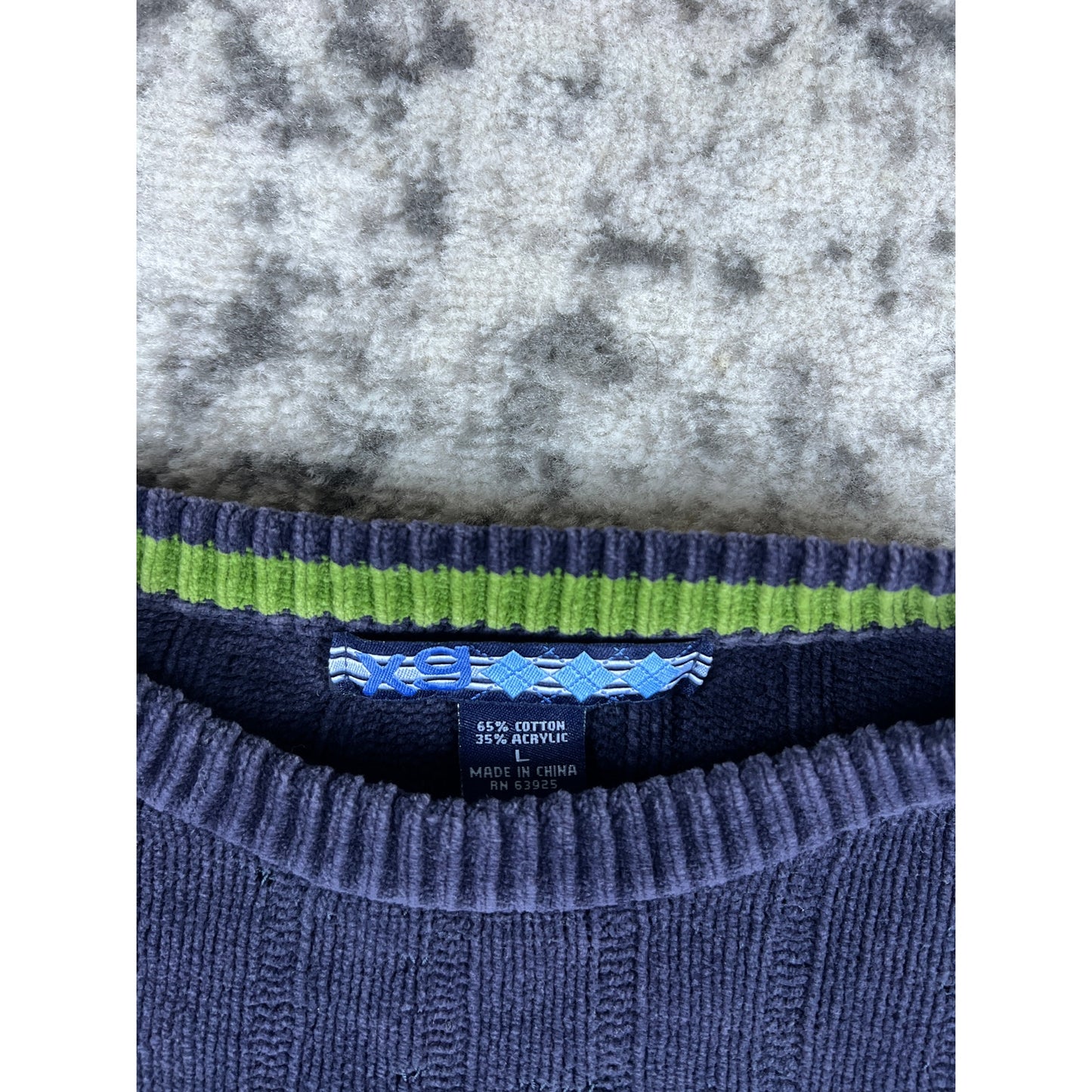 Y2k Navy Extreame Gear Stripped Shirt - L