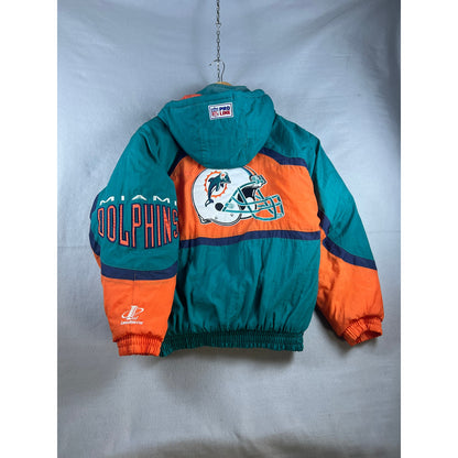 Vintage 90s Miami Dolphins Puffer Jacket - M