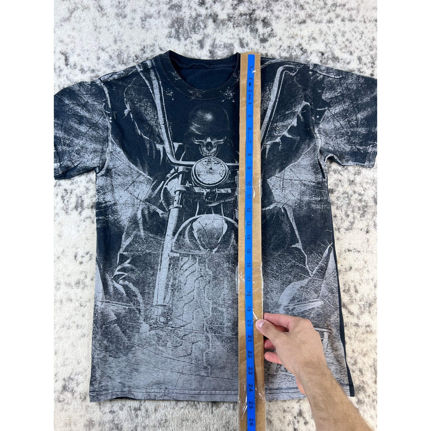 Vintage Miami Ink Skull T-Shirt Mens - S