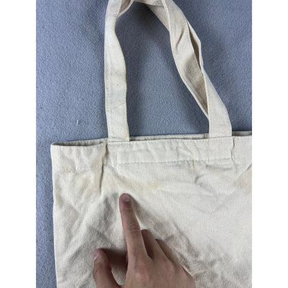 Vintage Four Kittens & Flowers Canvas Tote Bag