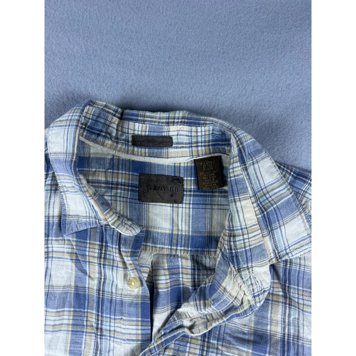 St Johns Bay Broken Crosshatch Shirt - XL