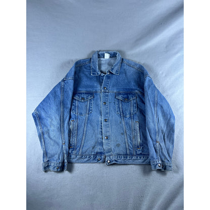 Vintage Disabled American Veterans Denim Jacket - XL