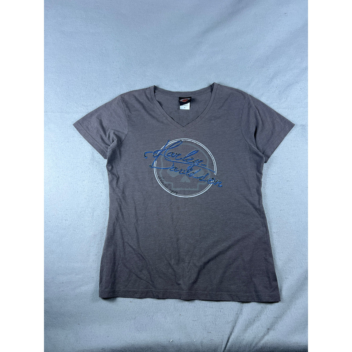 Harley Davidson Spellout Graphics Top Womens - XL