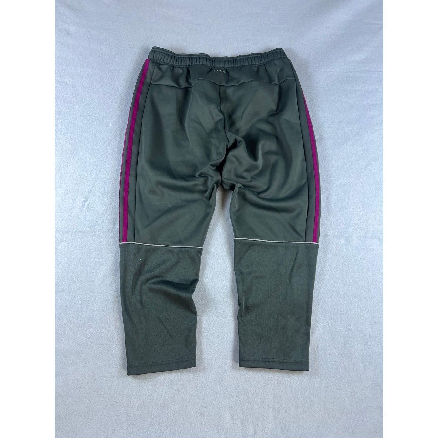 Adidas Grey Stripped Sweatpants - YL