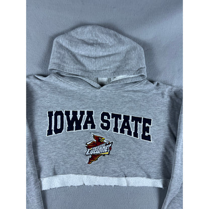 Vintage Iowa State Cyclones Cropped Hoodie Sweatshirt - 2XL