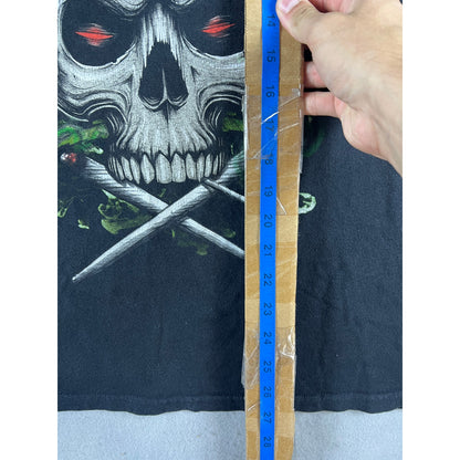 Vintage Weed Skull Joint Smoke T-Shirt - M