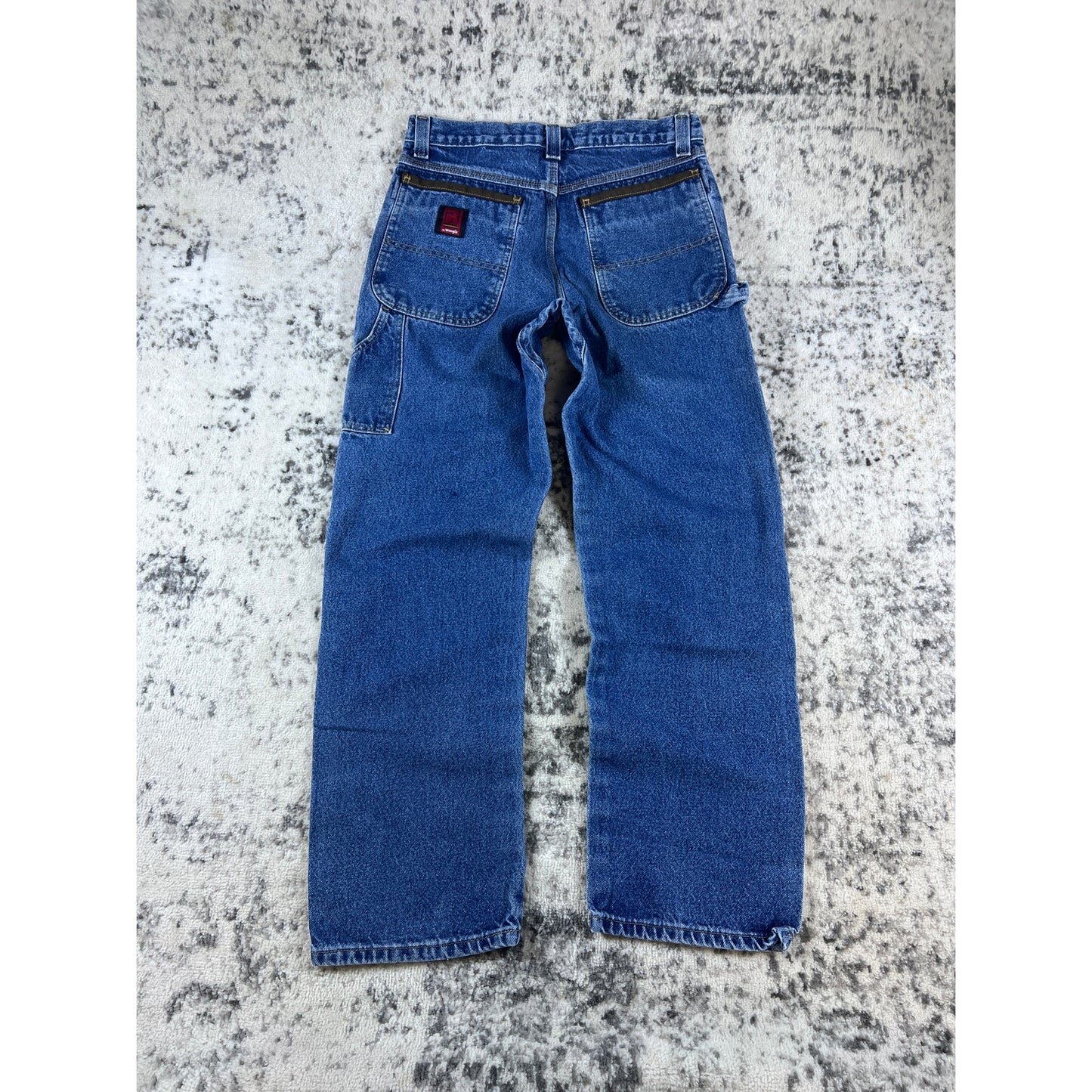 Vintage Denim Blue Wrangler Riggs Carpenter Pants - 30