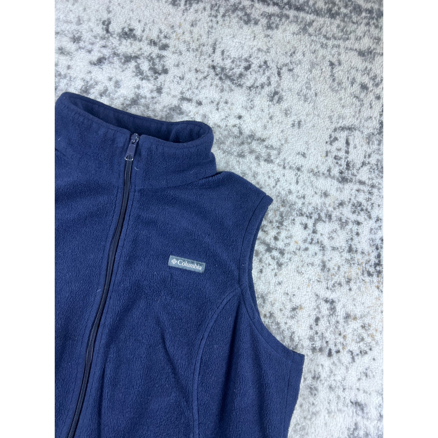 Navy Blue Columbia Full Zip Fleece - M