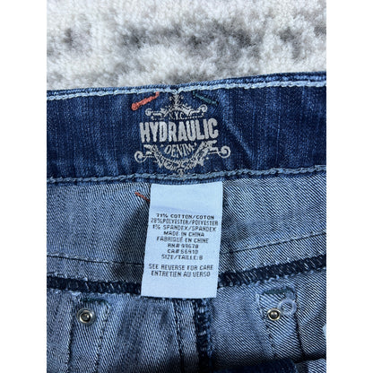 Y2k Hydraulic Bootcut Low Rise Jeans - 8