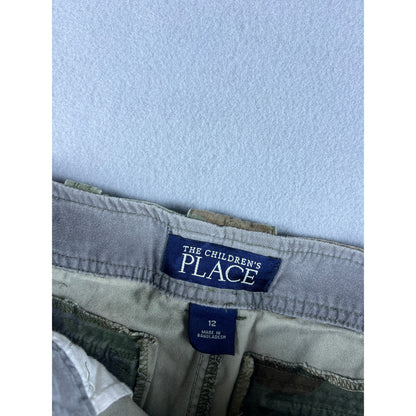 Y2k Military Camo Cargo Shorts - 12Y