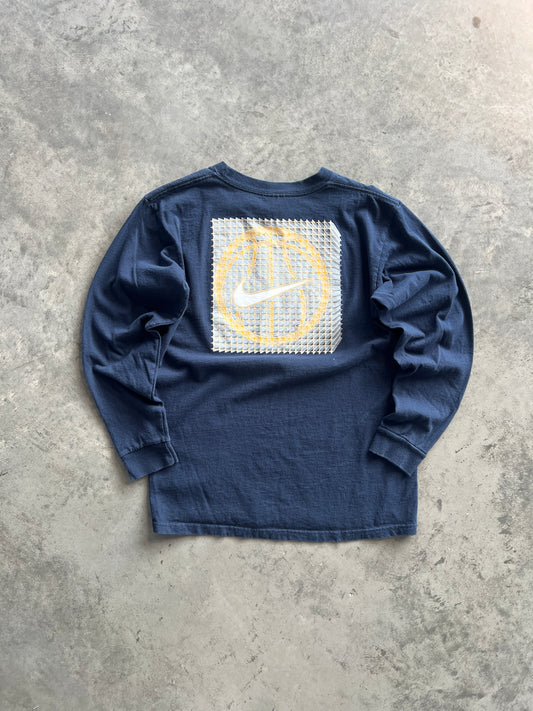 Vintage Navy Blue Nike Hoops Shirt - XS