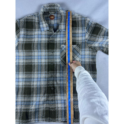Common People Tweed Plaid Shacket - XL