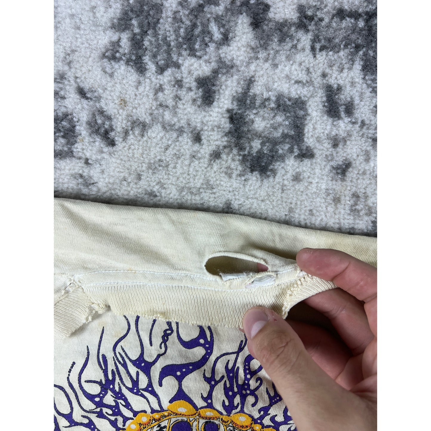Vintage Mushroom Tree Graphic T-Shirt Mens XL Psychedelic Nature Art Tee
