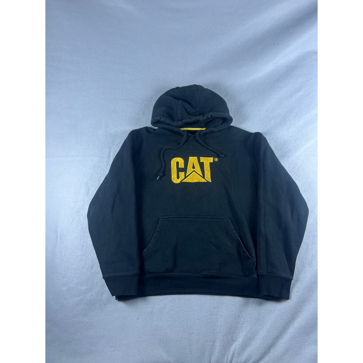 Caterpillar Spellout Hoodie Sweatshirt - XL