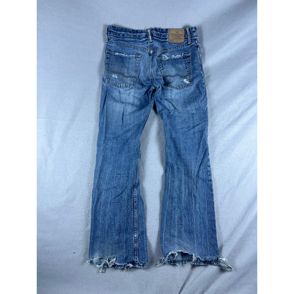 American Eagle Bootcut Low Rise Distressed Jeans - 32x32