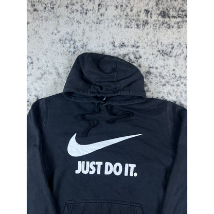 Black Nike Spellout Hoodie Mens - M