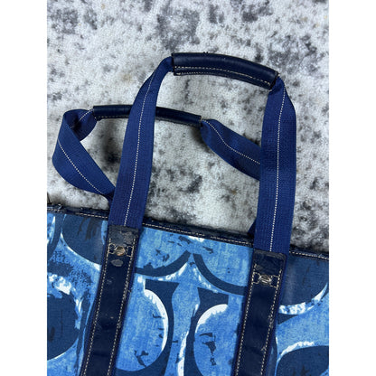 Vintage Coach 2-Tone Canvas Tote - 70051