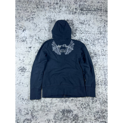Black Harley Davidson Zip Hoodie - S