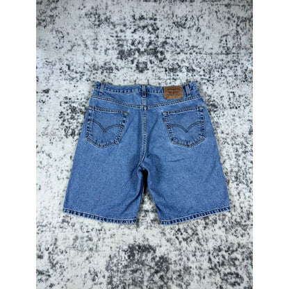 VTG Levi 505 Light Wash Denim Jean Shorts Sz 36 Made in USA 90s