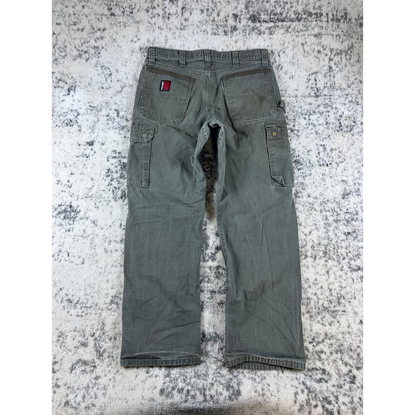 Vintage Military Green Wrangler Cargo Pants - 34