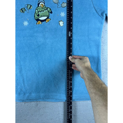 Vintage Fleece Penguin Sweatshirt Womens - XL