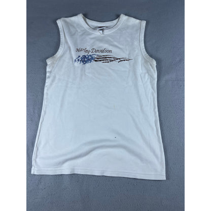 Vintage Harley-Davidson Rhinestone Tank Top - XL