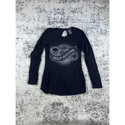 Harley Davidson Rhinestone Top - S