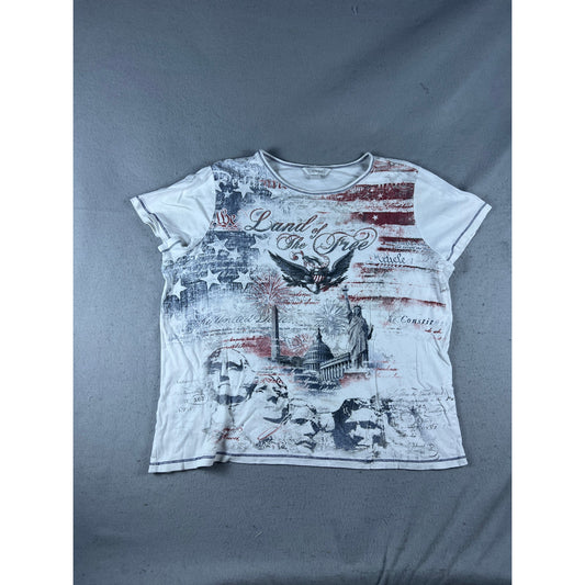 CJ Banks Patriotic Rhinestone Top - 1X