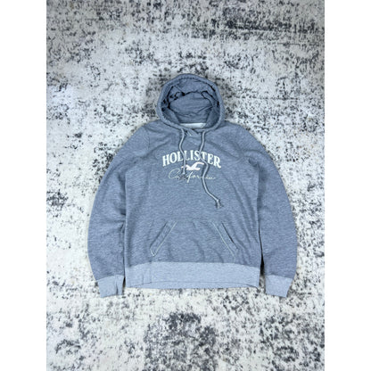 Y2K Hollister Gray Spellout Hoodie - S