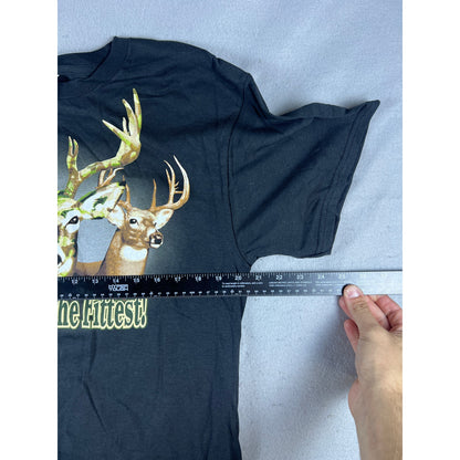 Deer Buck Survival of the Fitted T-Shirt - L