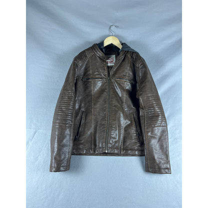 Levi's Faux Leather Racer Jacket - M