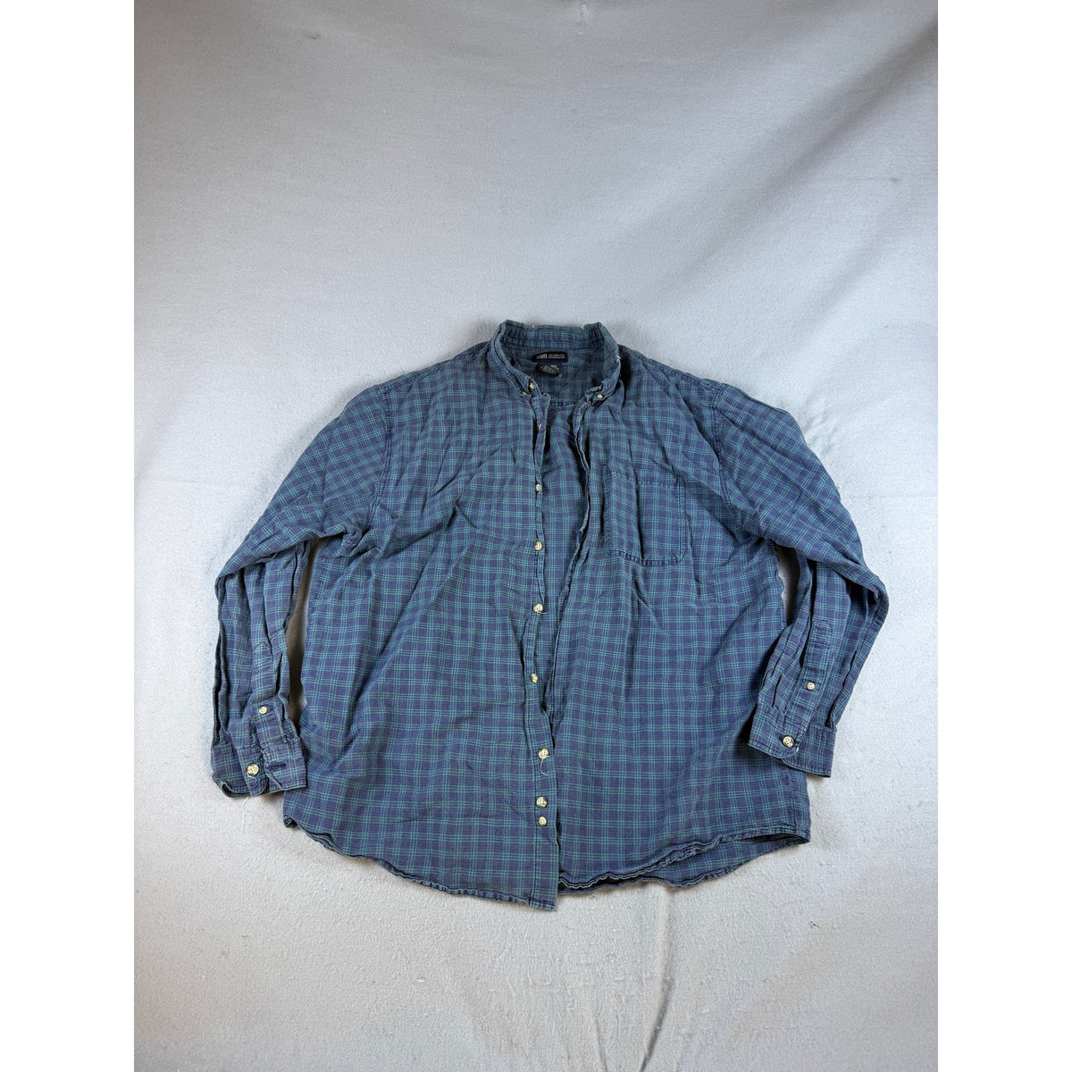 Faded Glory Plaid Shirt - L
