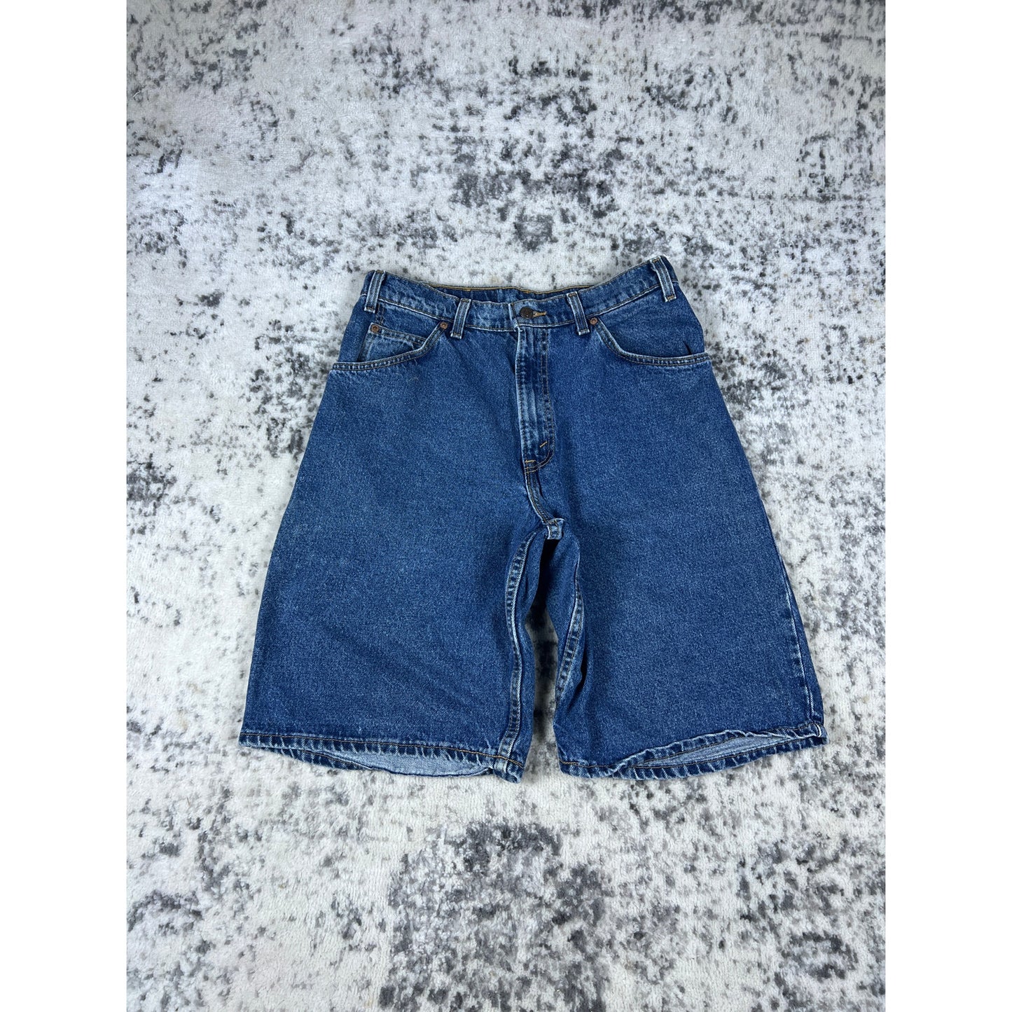 VTG Levi's Orange Tab Denim Shorts 32 Baggy Dark Wash 90s Jorts