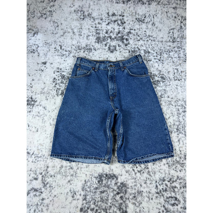 VTG Levi's Orange Tab Denim Shorts 32 Baggy Dark Wash 90s Jorts
