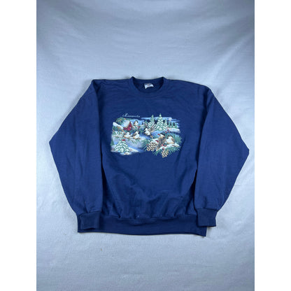 Vintage Minnesota Bird Winter Crewneck - XL
