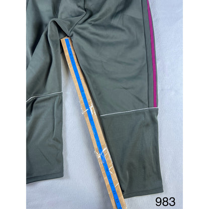 Adidas Grey Stripped Sweatpants - YL