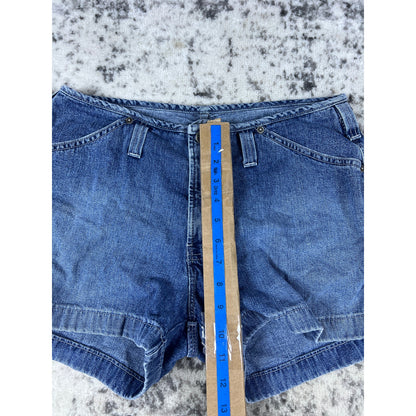 Vintage SILVER DENIM Low Rise Jean Shorts - 33
