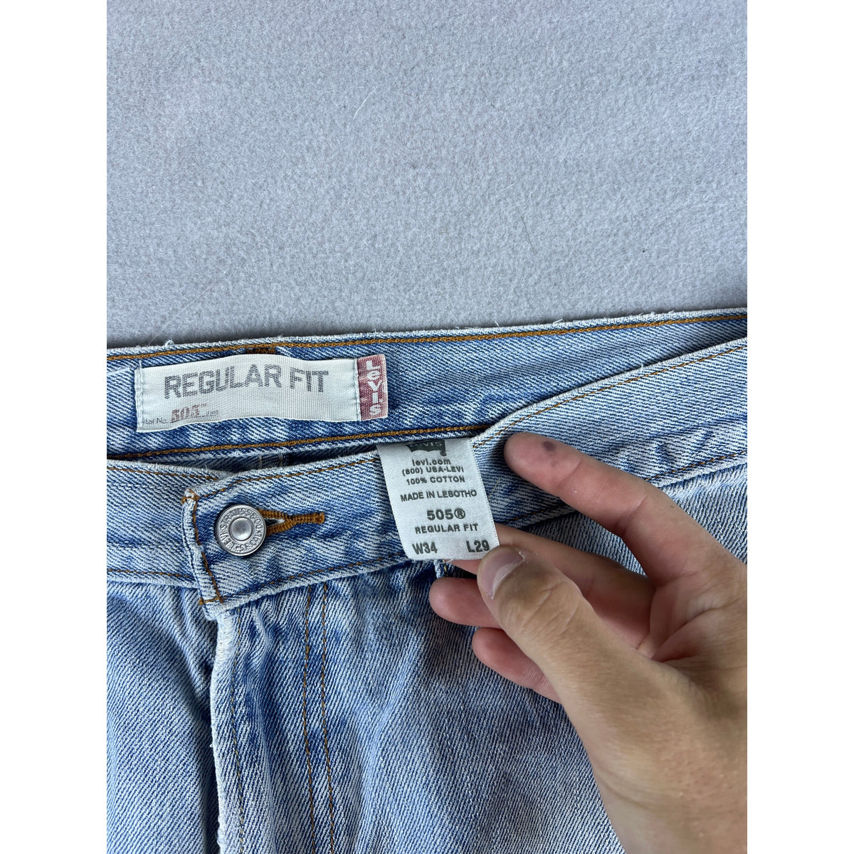Levi's 505 Regular Fit Denim Shorts - 34