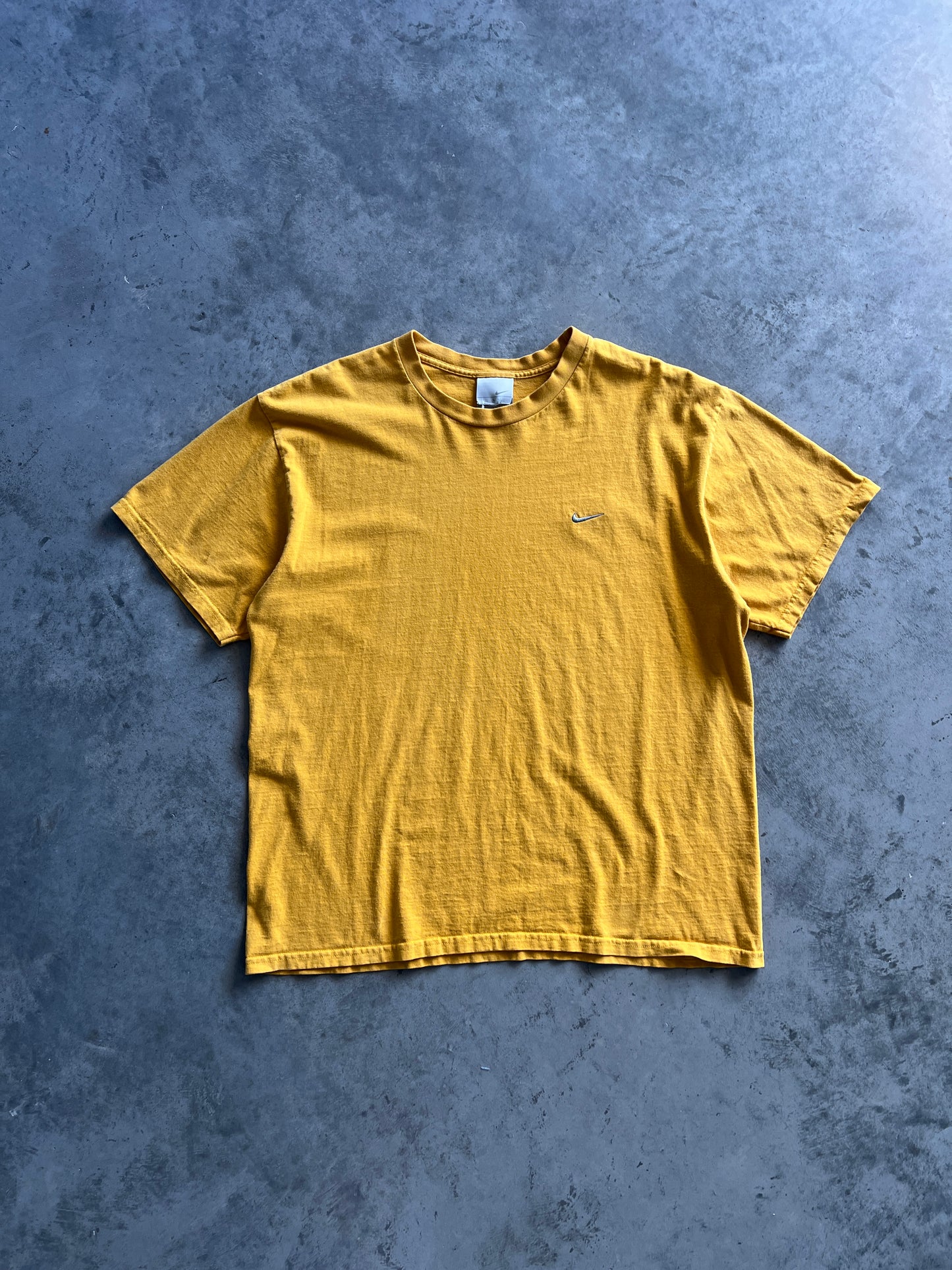 Vintage Dark Yellow Nike Swoosh Shirt - L