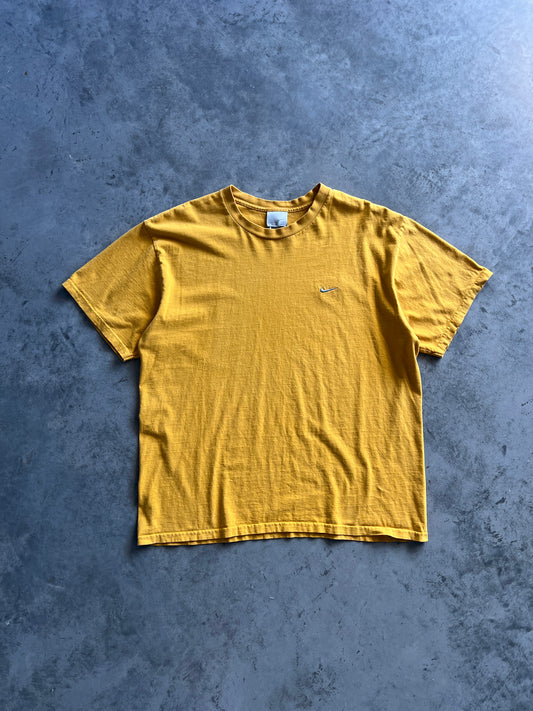Vintage Dark Yellow Nike Swoosh Shirt - L